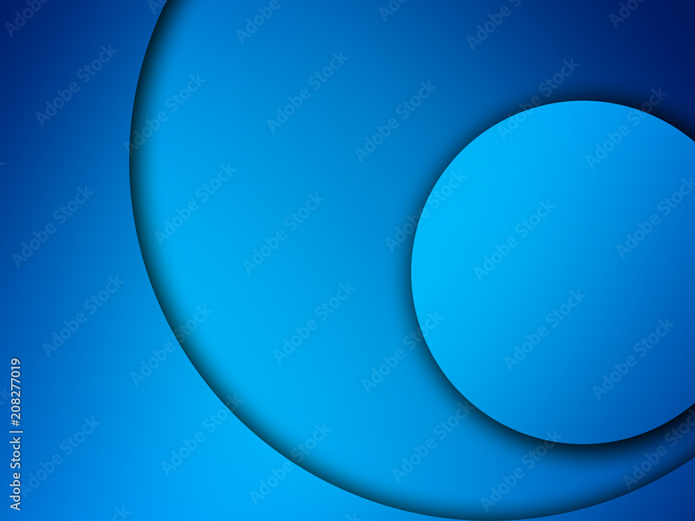 Abstract blue curve background with space for text. Modern template design for cover, brochure, web banner and magazine