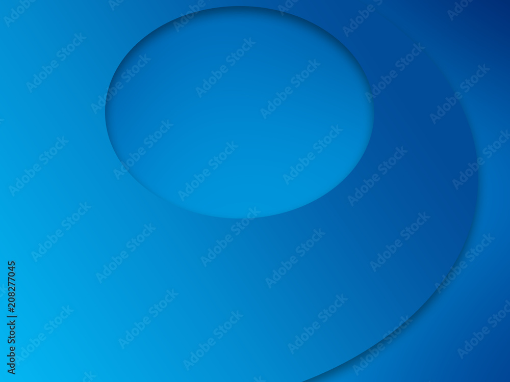 Abstract blue curve background with space for text. Modern template design for cover, brochure, web banner and magazine