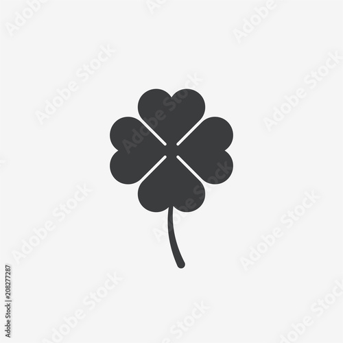 Four Leave Clover Vector Icon