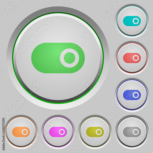 Toggle push buttons