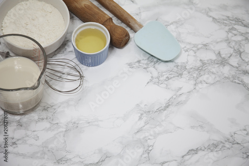 baking utensils on the table