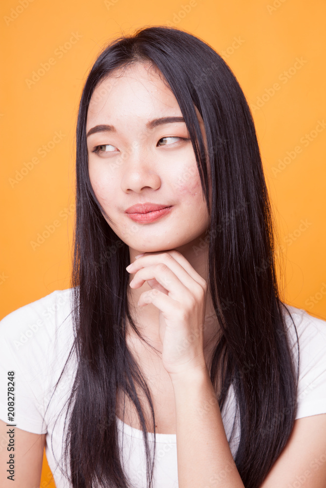 Portrait of beautiful young Asian woman. Portrait of beautiful young Asian woman.
