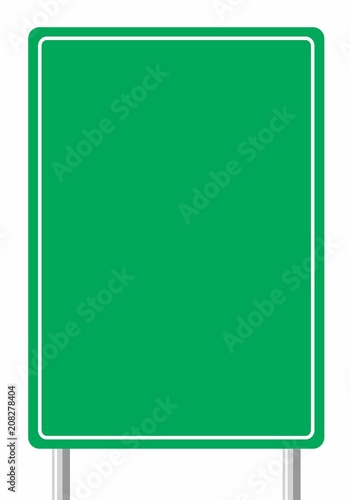 Empty traffic sign board