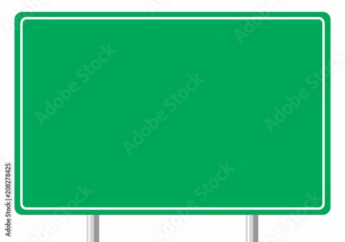 Empty traffic sign board