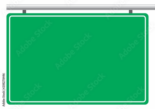 Empty traffic sign board