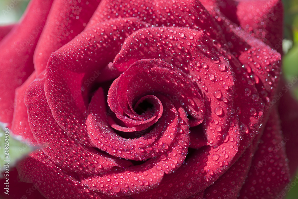 Pink roses climbing on the wooden fence close up