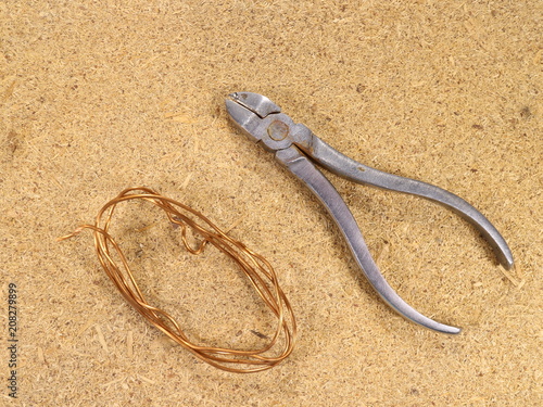 pliers and side cutters on the table