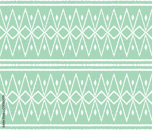 Ikat tribal art print. African rug.