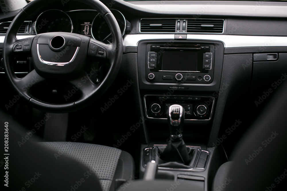 modern car interior