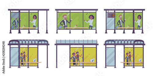Bus stop set