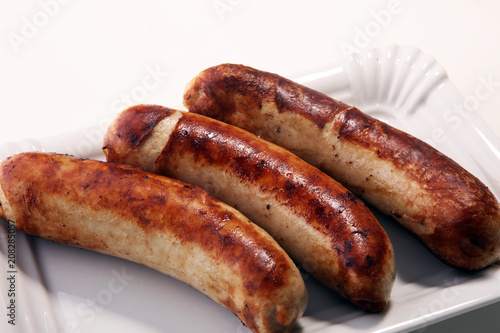 Grilled sausages or home made pork Sausages