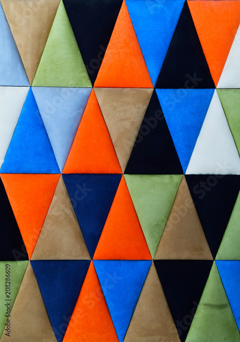 Fototapeta Kolorowy geometryczny trójbok tło