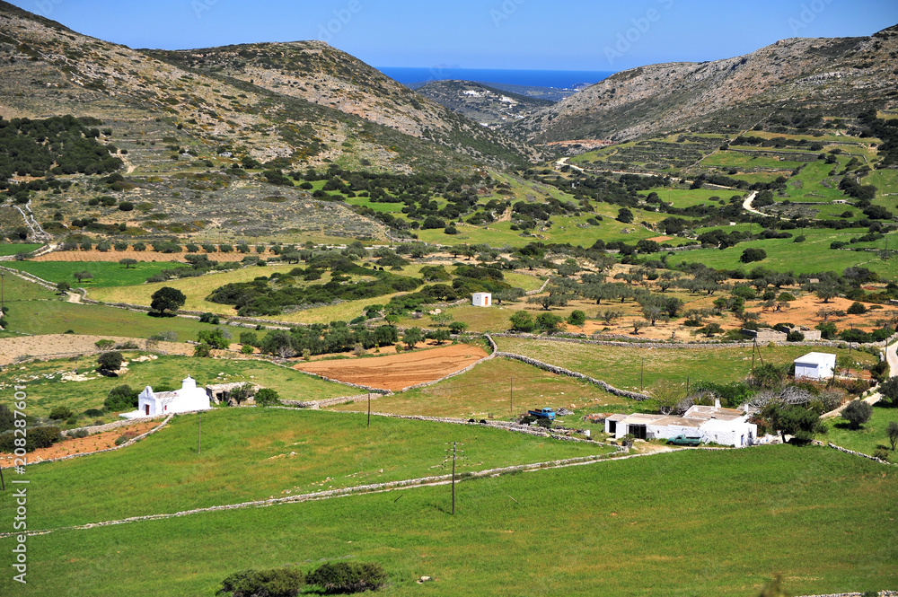 Rural landscape of Naxos island