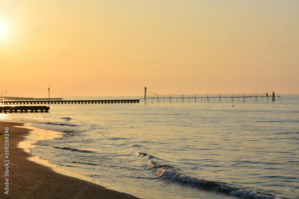 Fototapeta premium Sunrise on the Adriatic sea