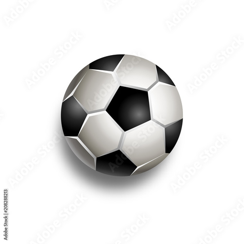 Football ball. Soccer ball icon. Vector illustration. Element for design poster  banner  card  flyer 