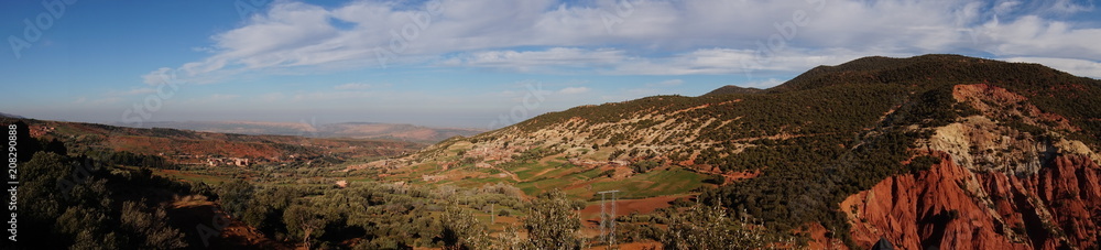 Panorma of atlas mountains, Morocco Panorma of atlas mountains, Morocco
