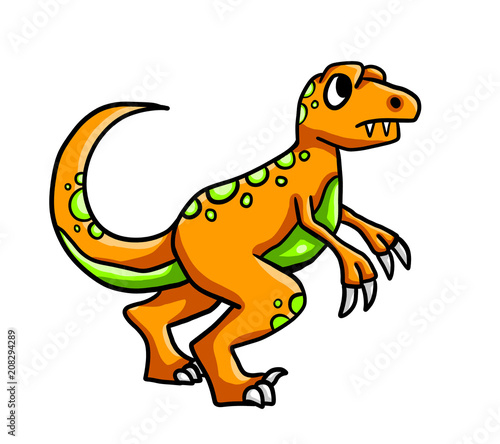 Sad Orange Dinosaur