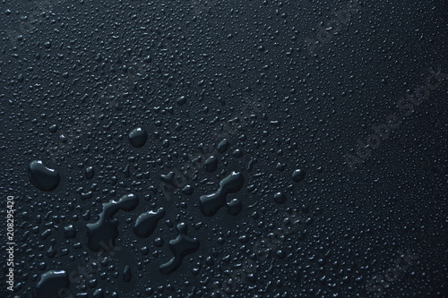 water drops on black background abstract texture background