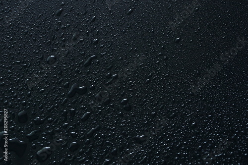 water drops on black background abstract texture background