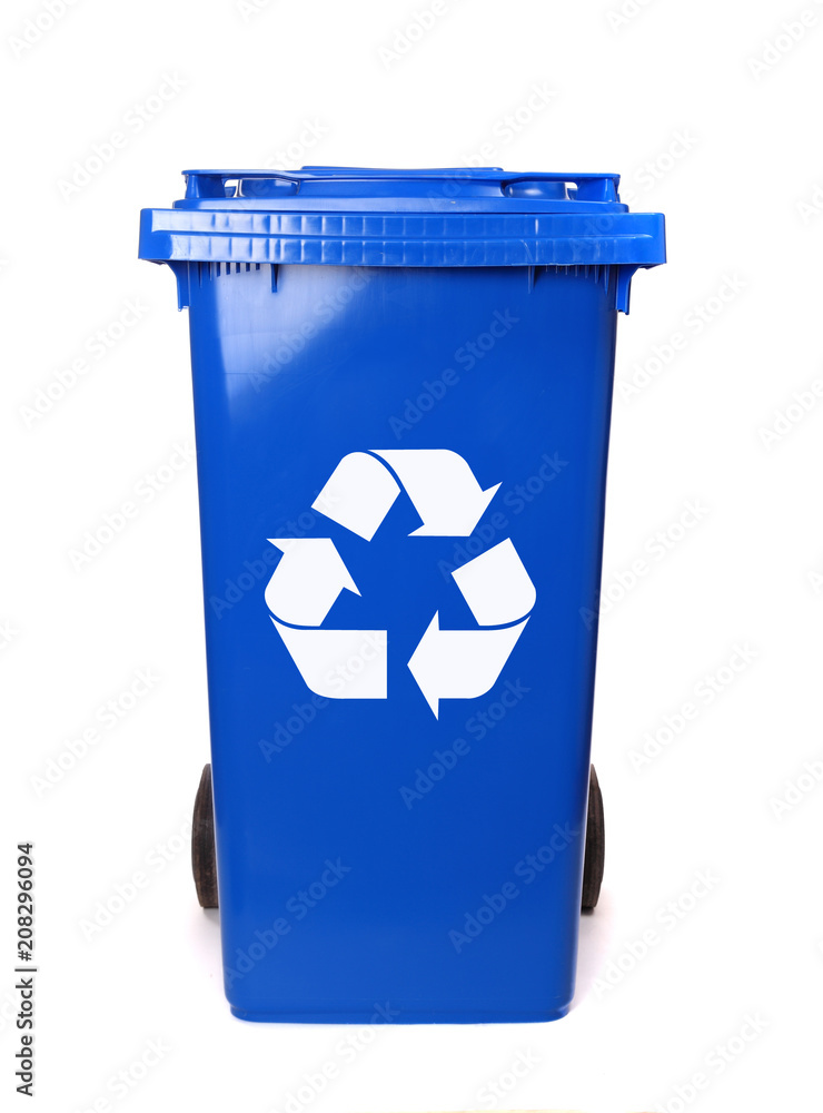 Recycling isolated bins on white background
Recycling isolated bins on white background