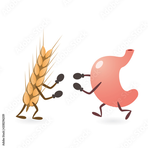 Stomach and Gluten Source Grain Fighting