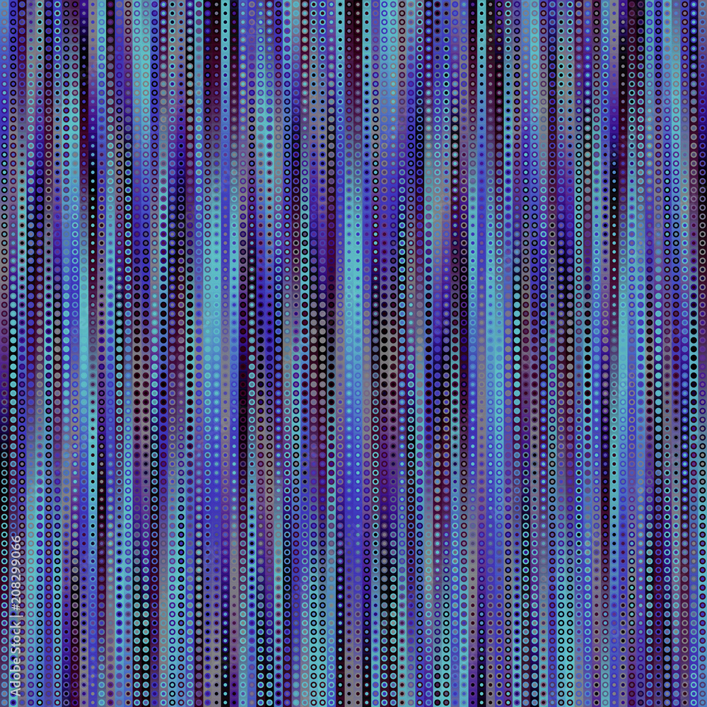 Obraz premium Geometric abstract pattern in low poly pixel art style. Polka dot pattern on low poly background. Vertical strips. Vector image.