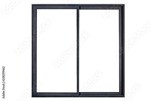 black window frame