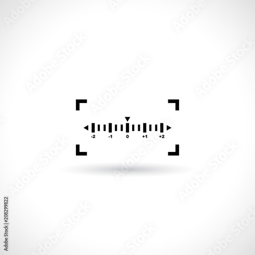 Camera abstract viewfinder in vector format