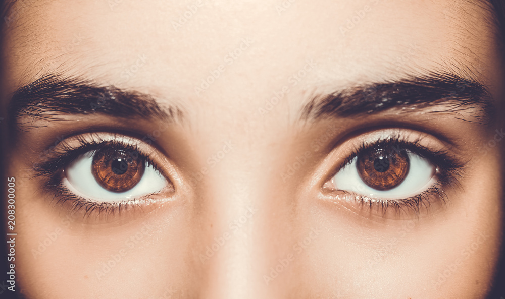 A beautiful insightful look eye. Close up shot. A beautiful insightful look eye. Close up shot.