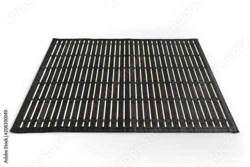 Black bamboo mat