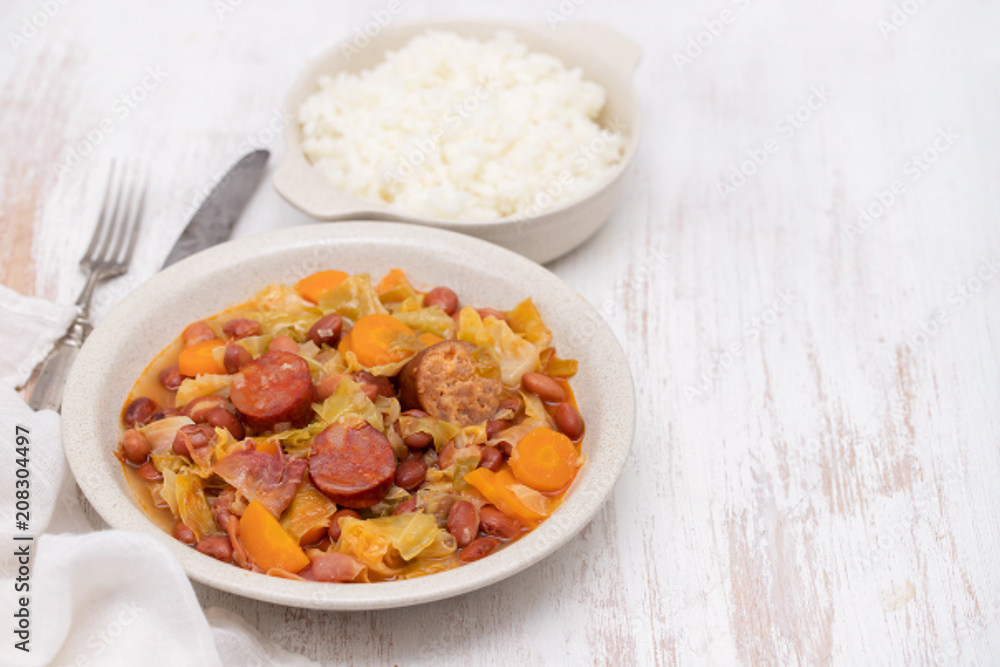 typical portuguese dish feijoada transmontana typical portuguese dish feijoada transmontana