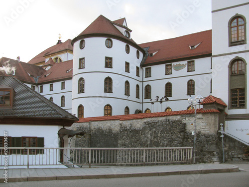 The beauty of the old and domestic architecture of the small German town of Fussen