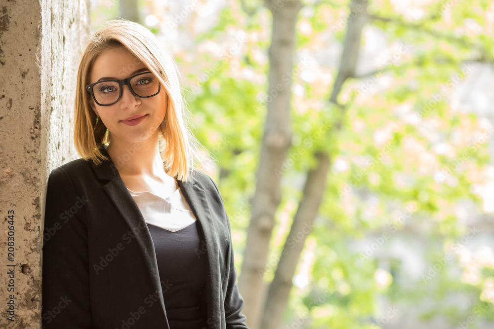 woman girl looking at you camera with serious face with slight smile woman girl looking at you camera with serious face with slight smile