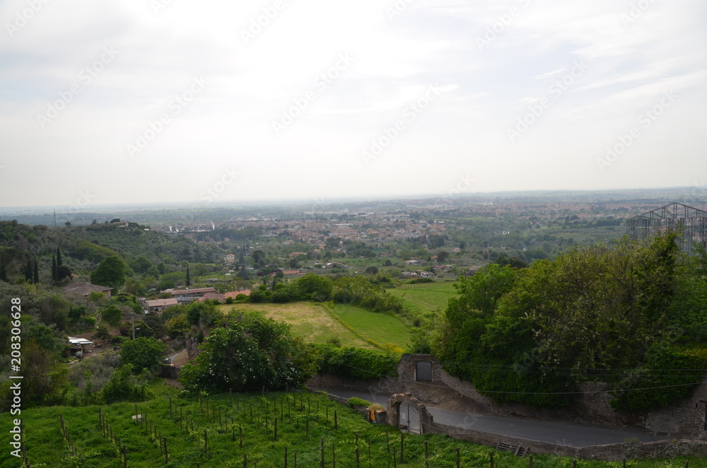 Obraz premium landscape panorama italy rome