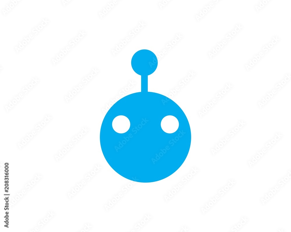 Robot logo vector