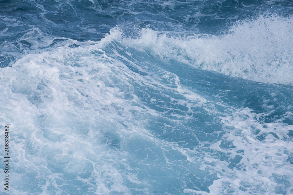 Abstract Blue Ocean Waves Background Abstract Blue Ocean Waves Background