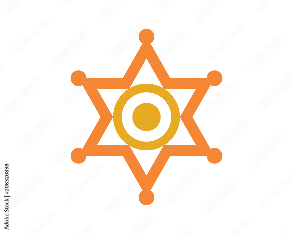 star badge law sheriff deputy image vector icon logo star badge law sheriff deputy image vector icon logo