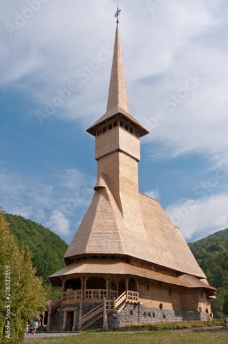 Barsana monastery, one of the main tourist attractions in Maramures, Romania.