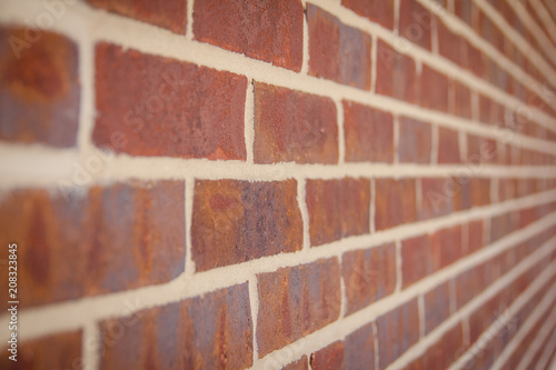 Brick Wall with Converging Perspective