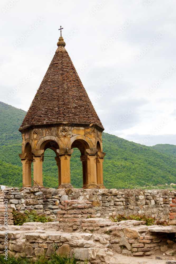 Tower of the Ananuri fortress in Georgia