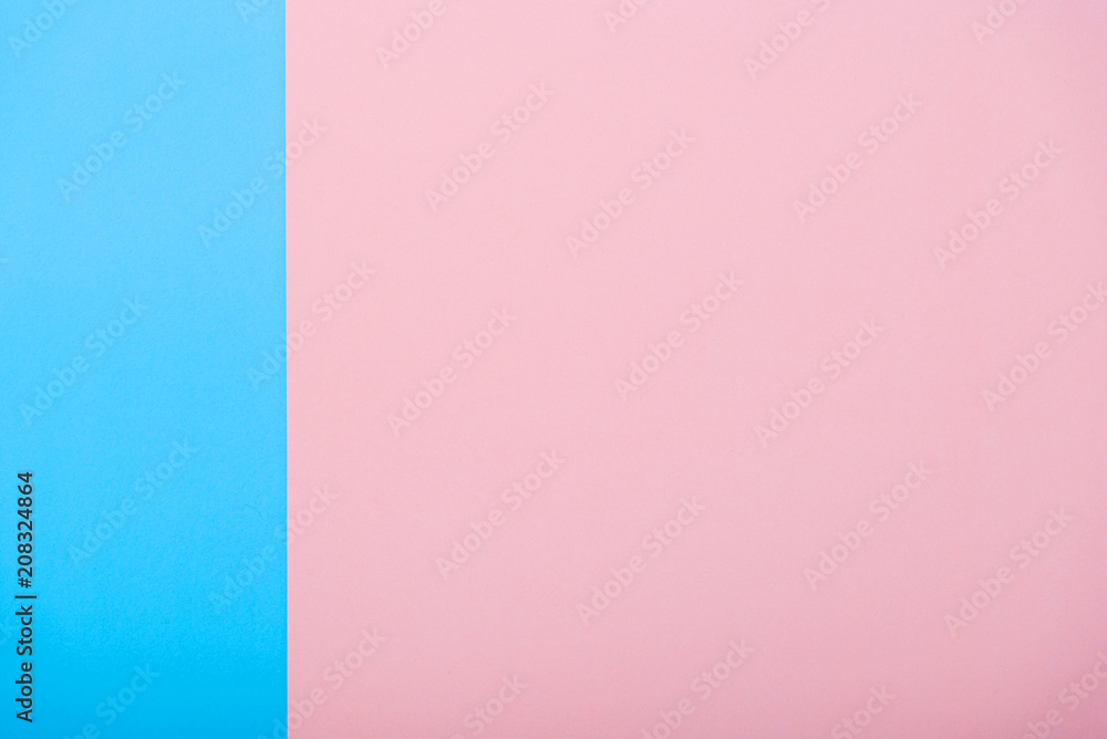 abstract pastel two tone paper blue and pink color minimal background