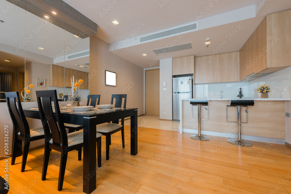 Fototapeta premium living room of loft apartment