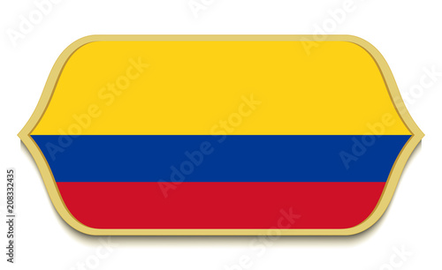 Free Download Colombia. Flat national flag icon button. Colombian symbol isolated on white background. - GFXLoad