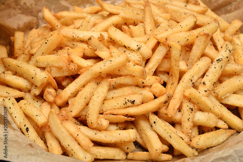 French fries  in buffet corner  