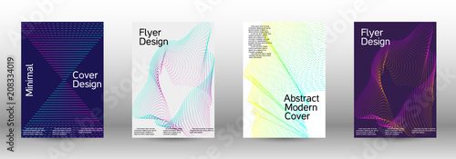 A set of modern abstract covers.