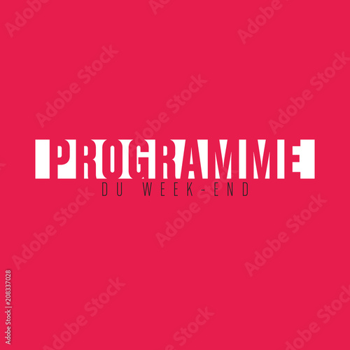 programme du week-end