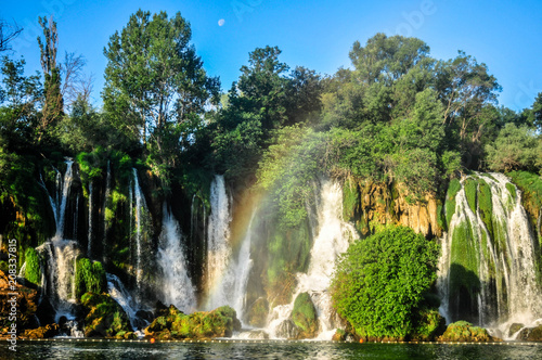 Obraz na plátně Kravica waterfalls, Studenci, Bosnia and Herzegovina. Summer 2018