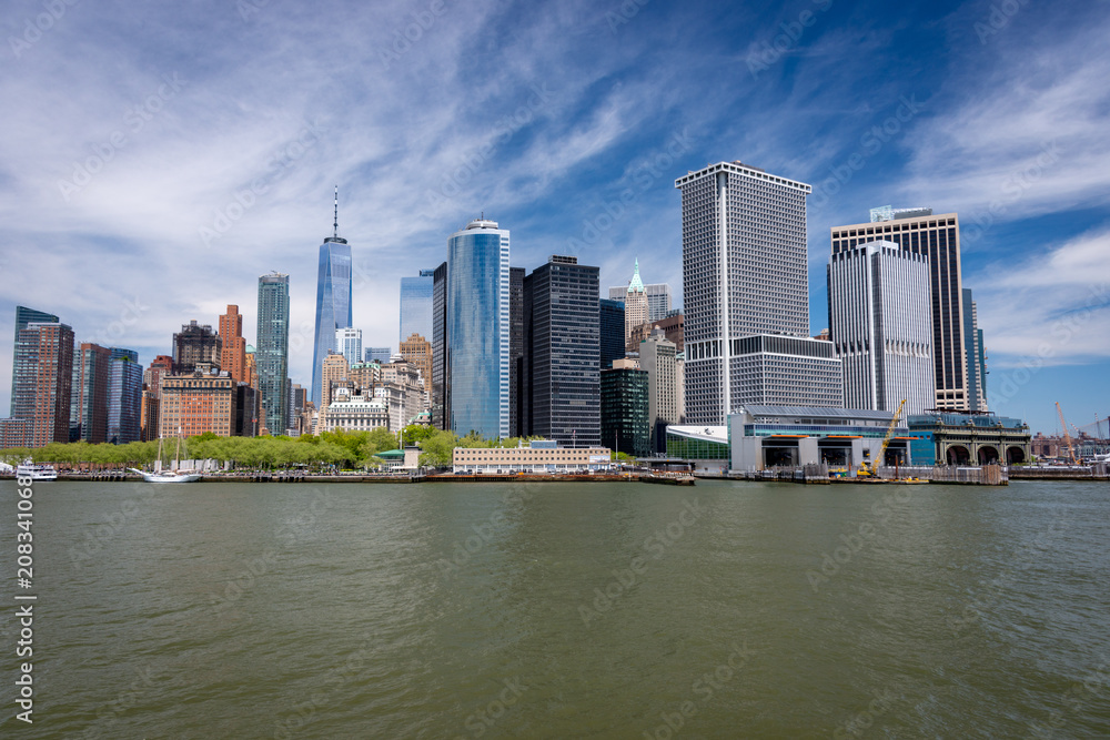 Obraz premium Panoramę Manhattanu w Nowym Jorku