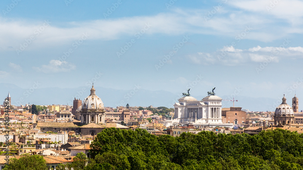 overview of the city of Rome
