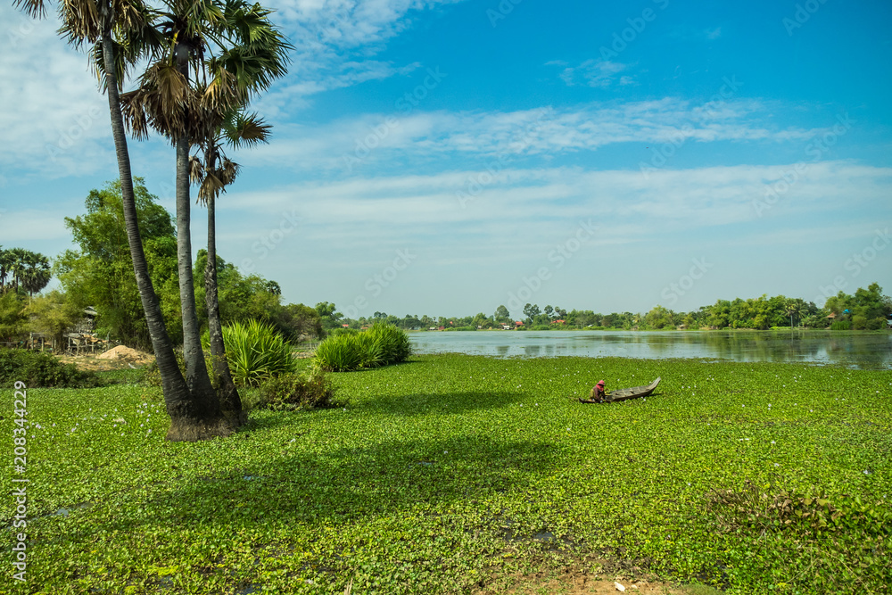 Fototapeta premium Kambodża - Siem Reap - Krajobraz na wschód od Siem Reap